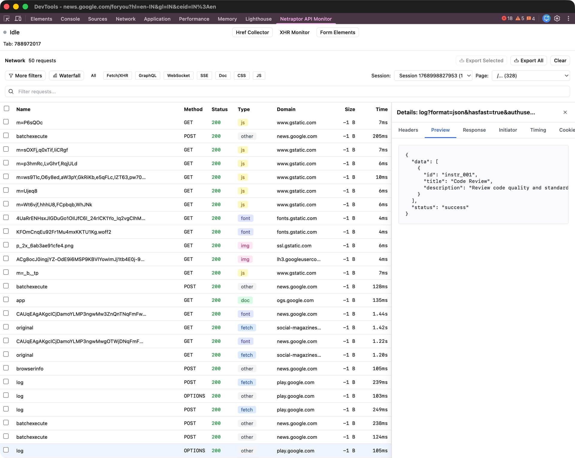 Full site coverage view